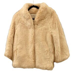 DONNA SALYER'S FABULOUS FURS~Blonde Mink~FAUX FUR 3/4 SLEEVE JACKET